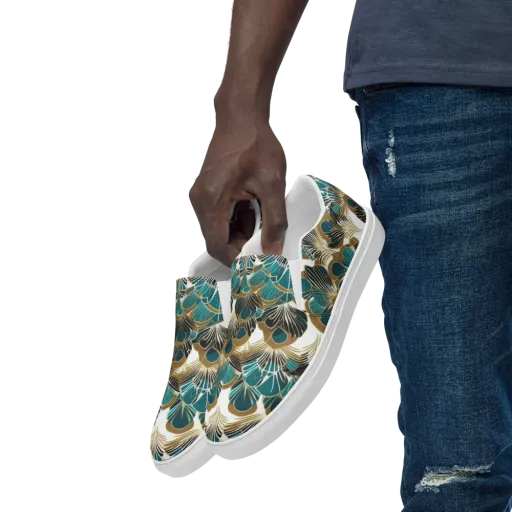 Aurum Botanica on a Men's Slip-On Canvas Shoes