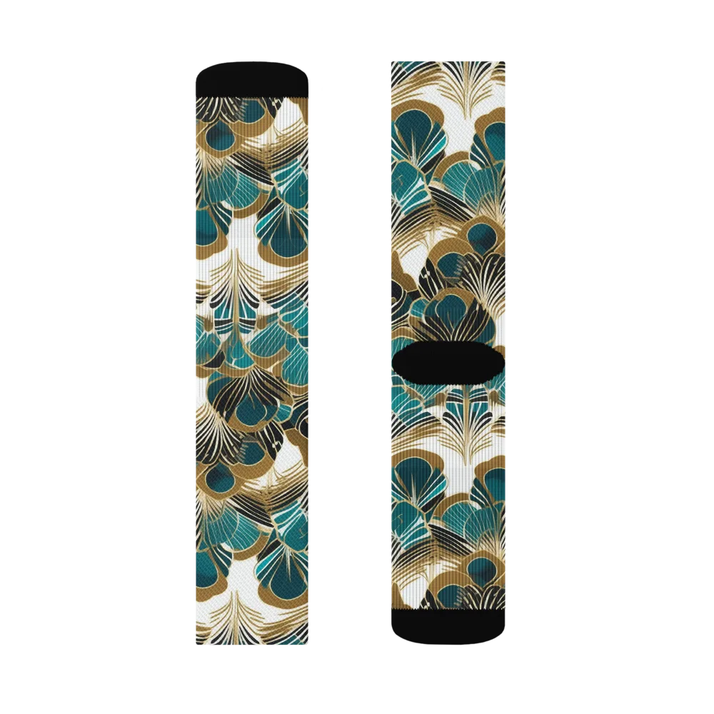 Aurum Botanica on Socks — Left Sock