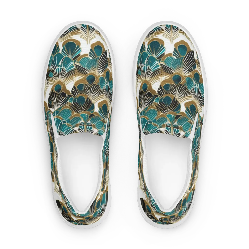 Aurum Botanica on Women's Slip-On Canvas Shoes — Front