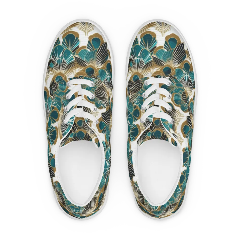Aurum Botanica on Men's Lace-Up Canvas Shoes — Front