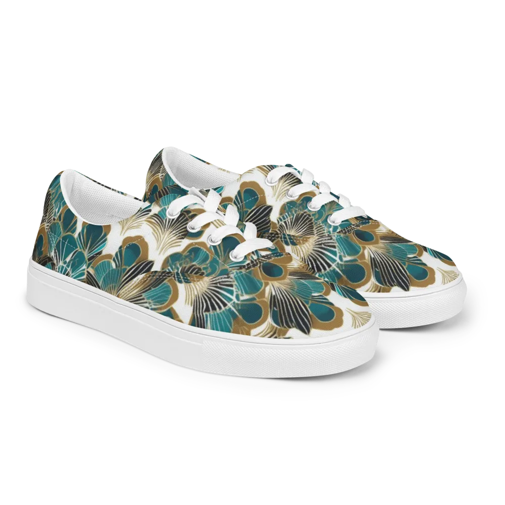 Aurum Botanica on Men's Lace-Up Canvas Shoes — Right Front