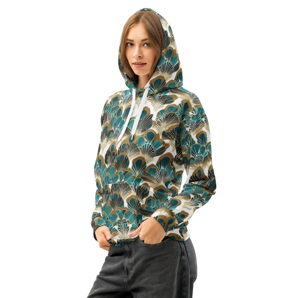 Aurum Botanica on Cotton Hoodie — Left Front