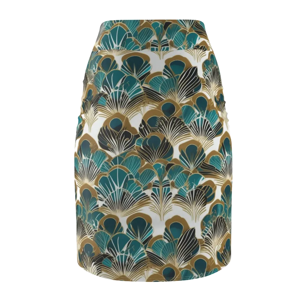 Aurum Botanica on Pencil Skirt — Back