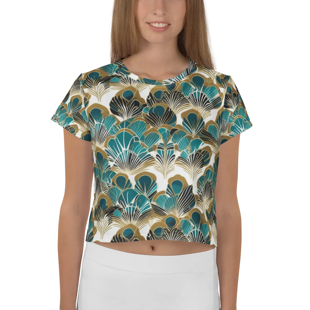 Aurum Botanica on Crop Tee — Front