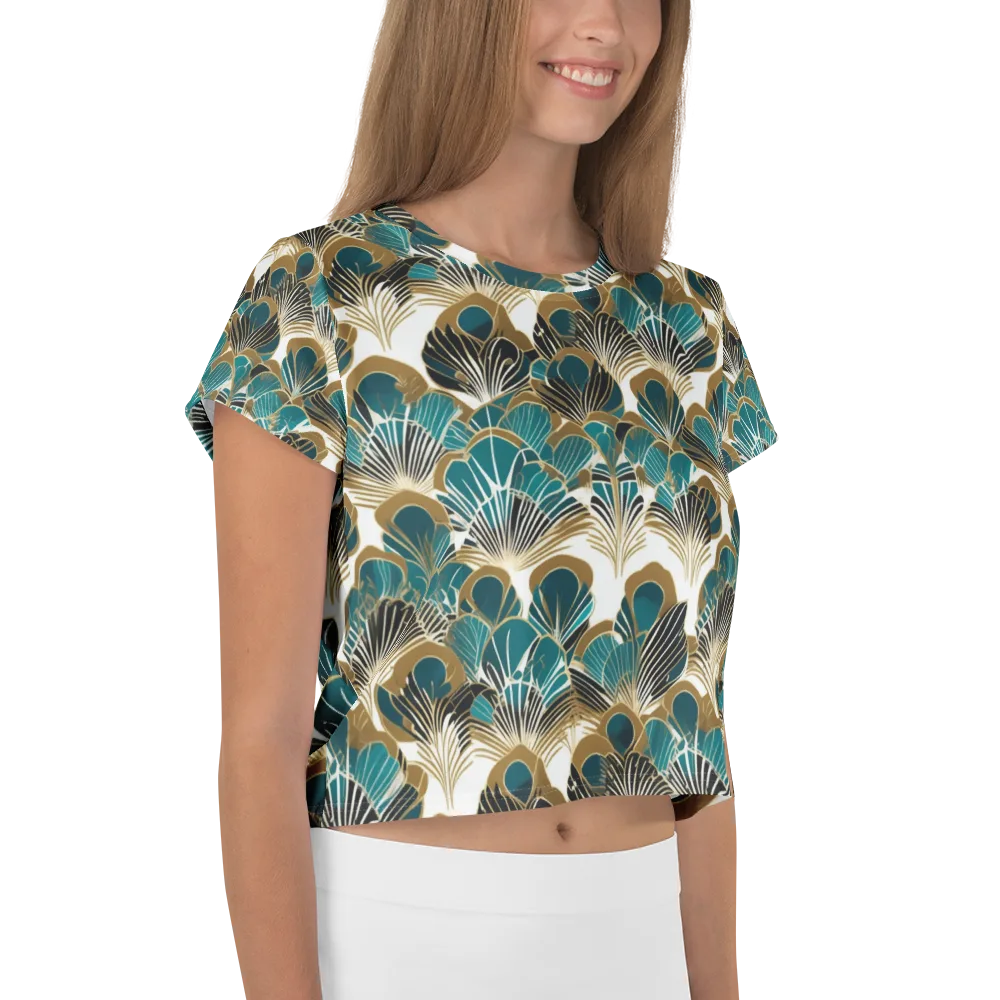 Aurum Botanica on Crop Tee — Right