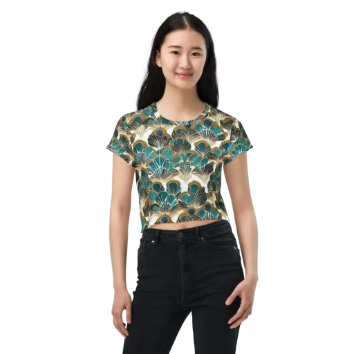 Aurum Botanica on a Crop Tee