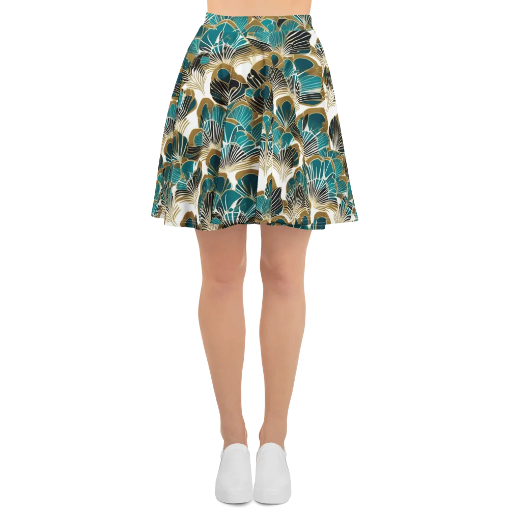 Aurum Botanica on Skater Skirt — Front