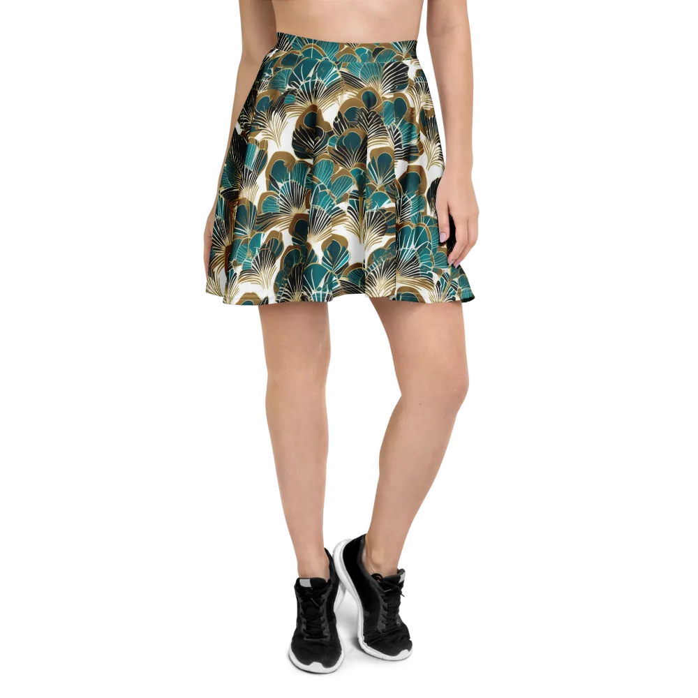 Aurum Botanica on Skater Skirt — Front
