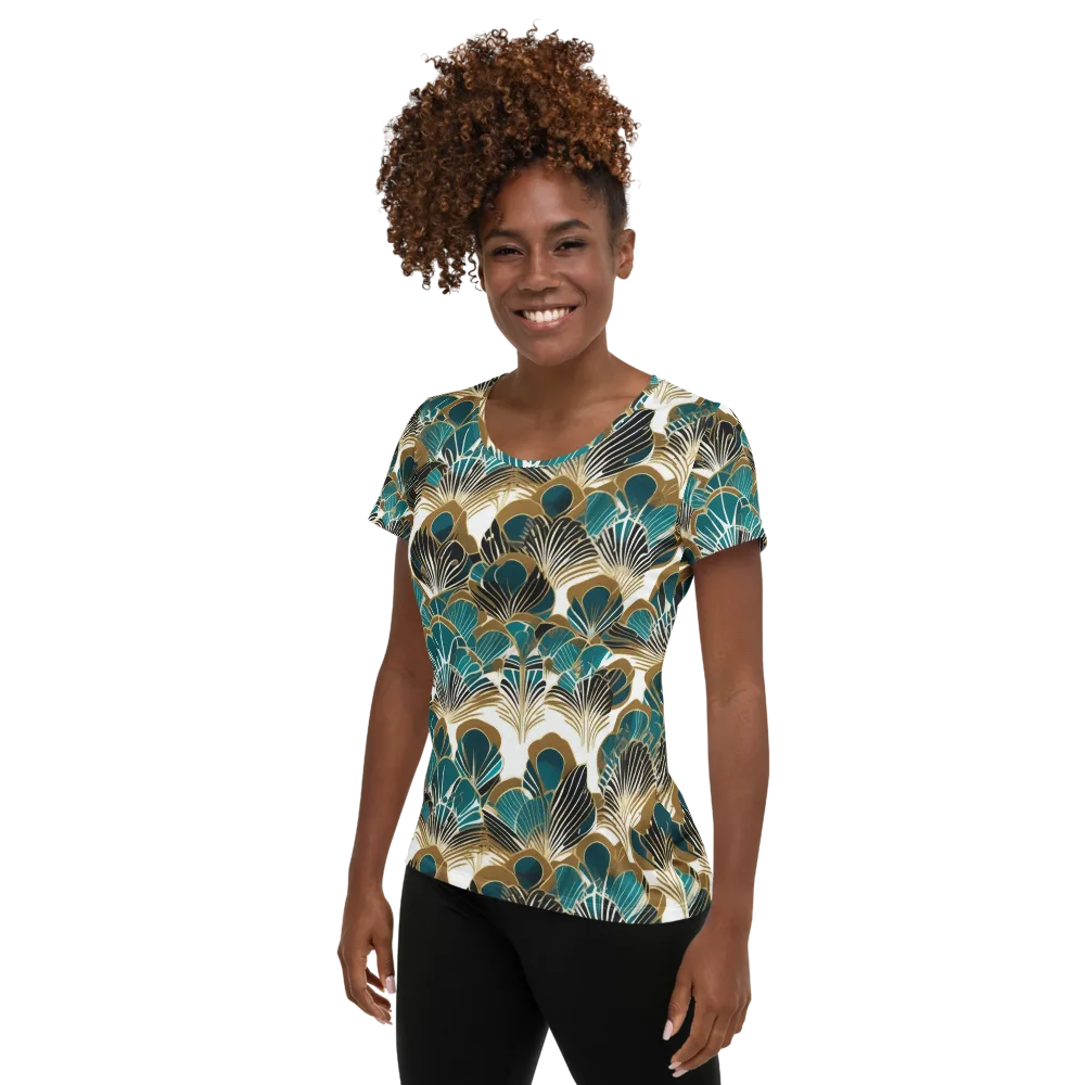 Aurum Botanica on Women's Athletic T-Shirt — Left
