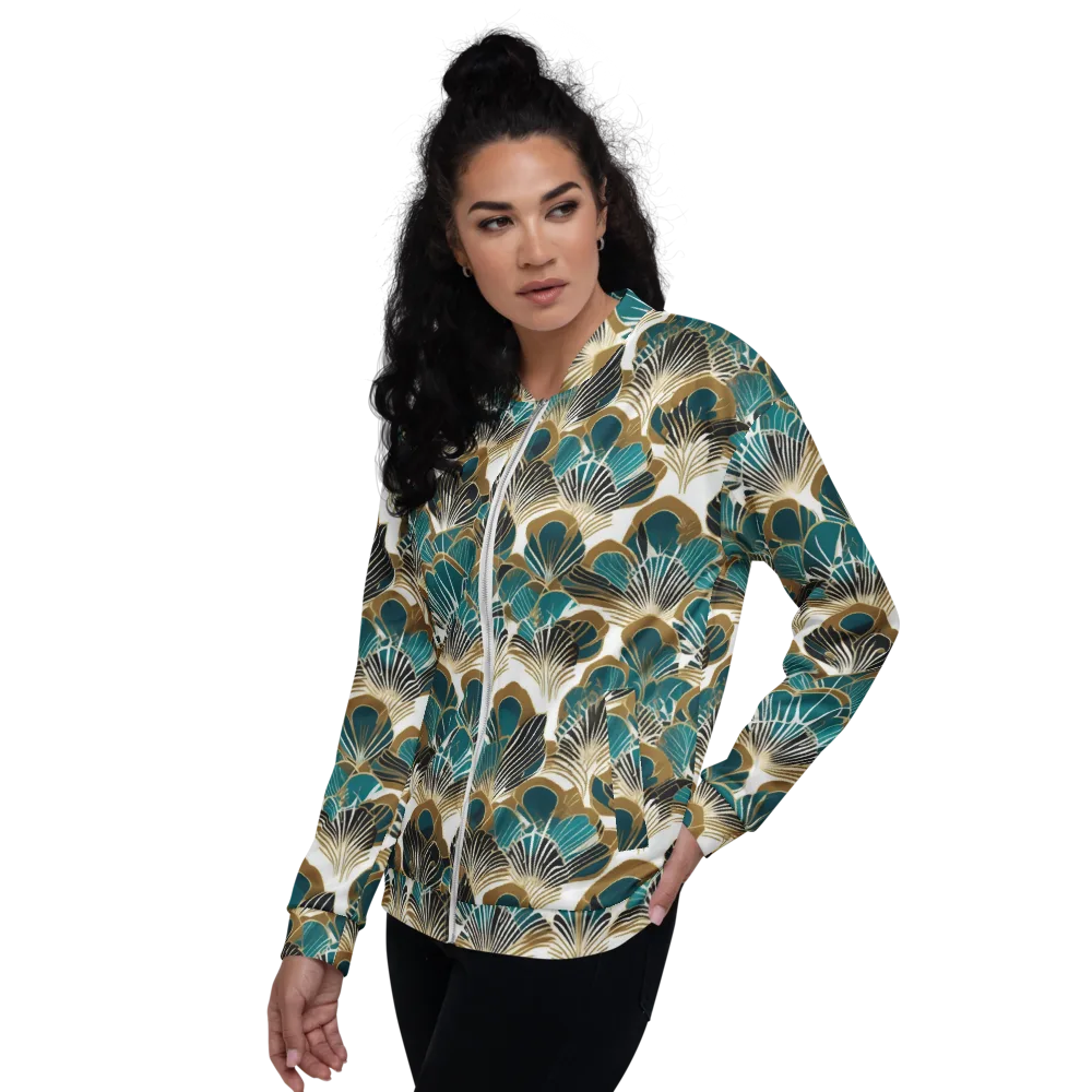 Aurum Botanica on Bomber Jacket — Left