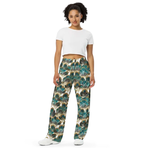 Aurum Botanica on a Wide-Leg Pants