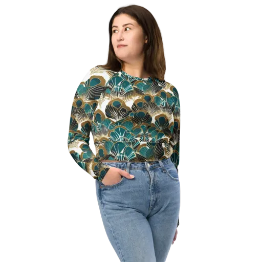 Aurum Botanica on a Long Sleeve Crop Top