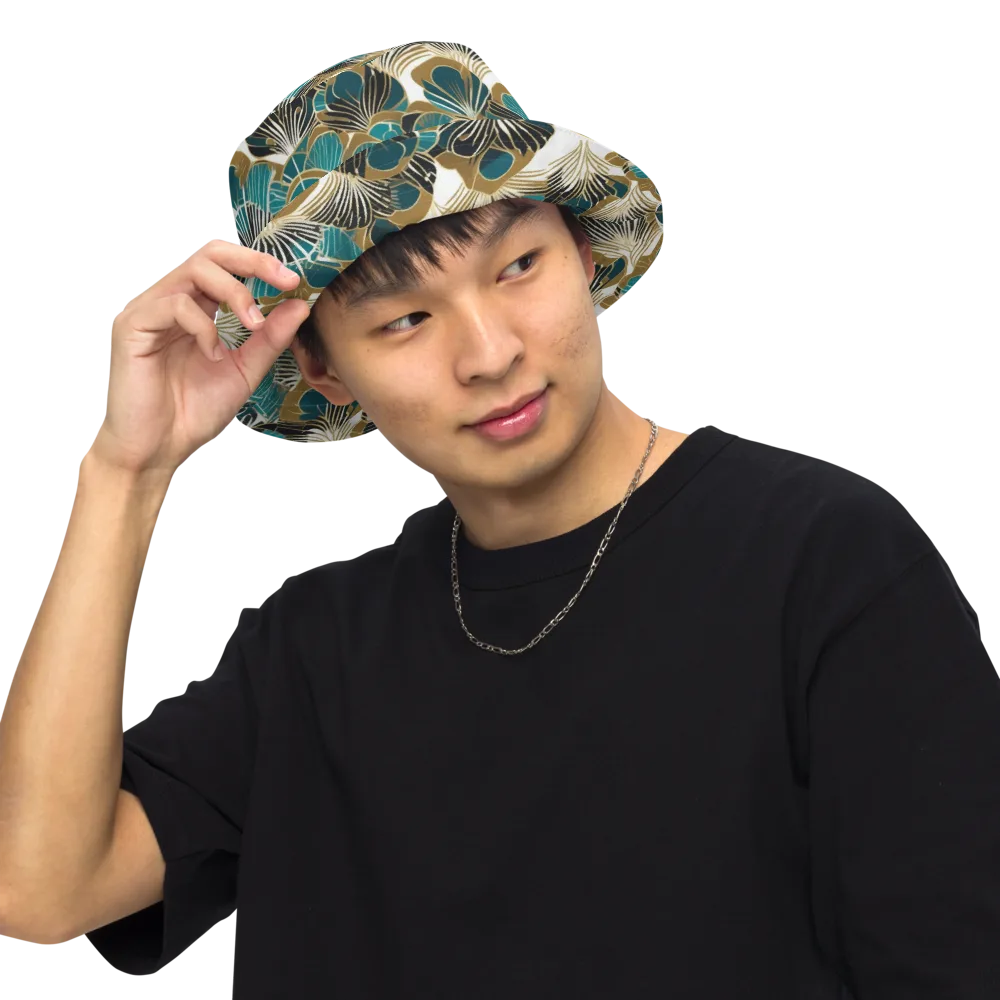 Aurum Botanica on Reversible Bucket Hat — Front Inside