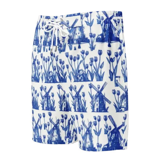Bluebell Windmills on a Men's Board Shorts