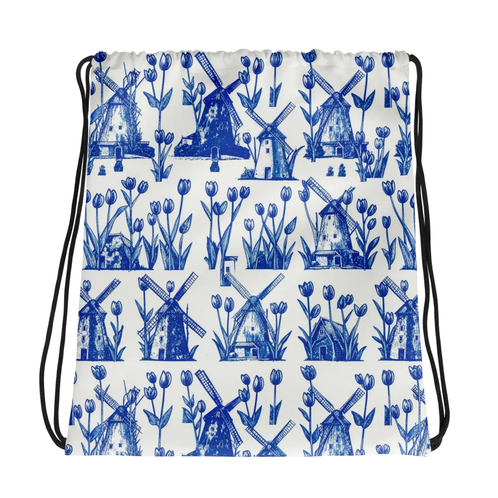Bluebell Windmills on Drawstring Bag — Photo