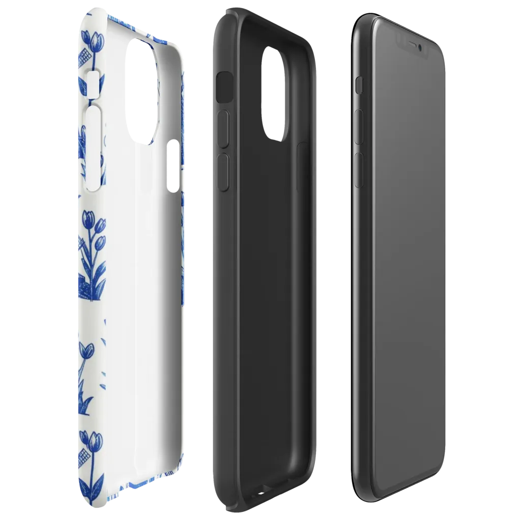 Bluebell Windmills on Tough Case for iPhone® — Right