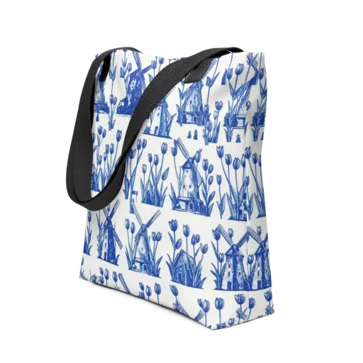 Bluebell Windmills on a Tote Bag