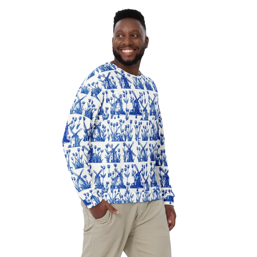 Bluebell Windmills on Sweatshirt — Front