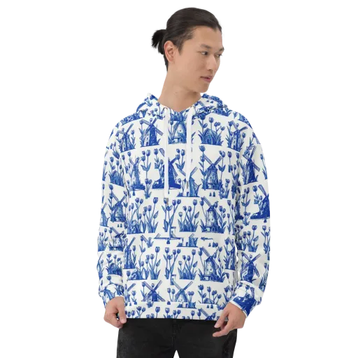 Bluebell Windmills on a Hoodie