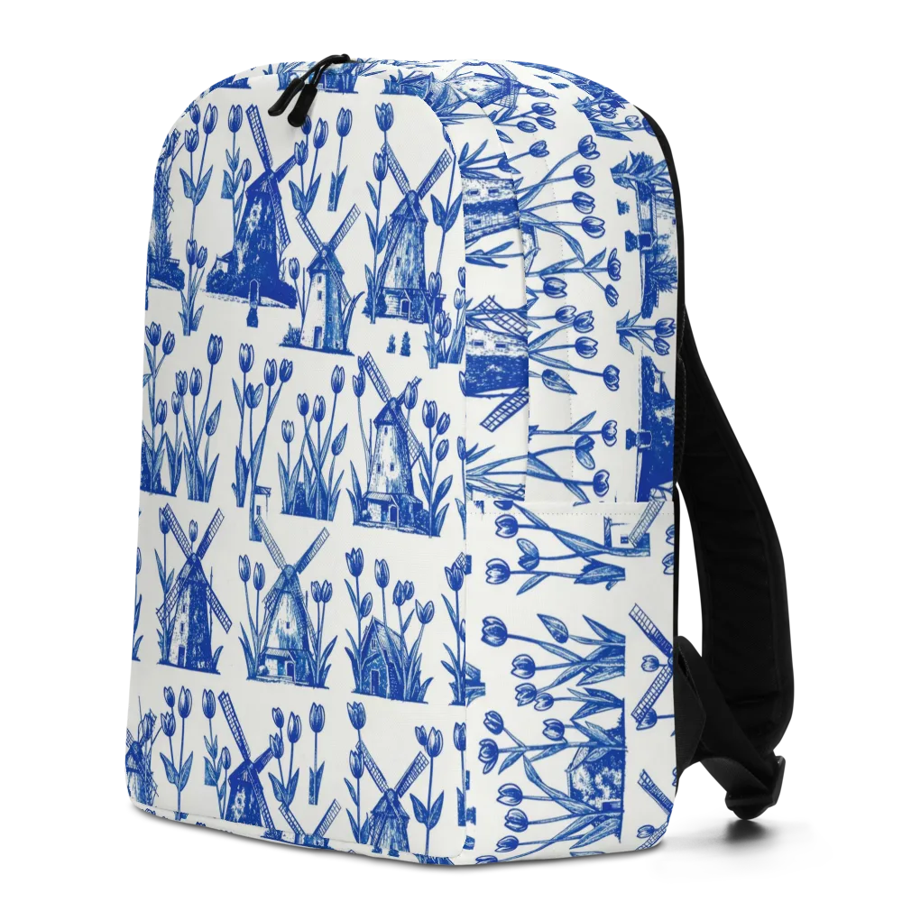 Bluebell Windmills on Minimalist Backpack — Left