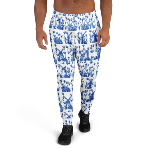 Bluebell Windmills on a Men's Joggers