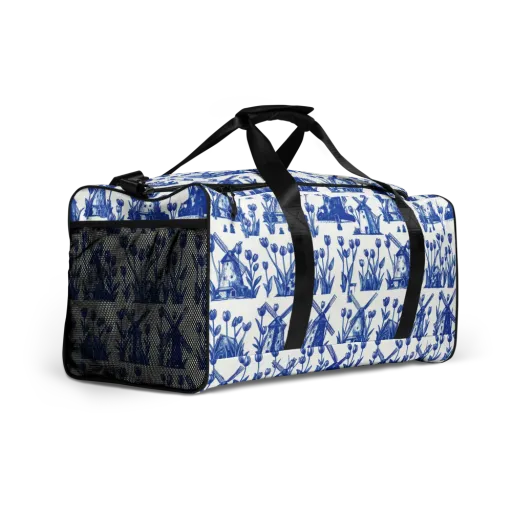 Bluebell Windmills on a Duffle Bag