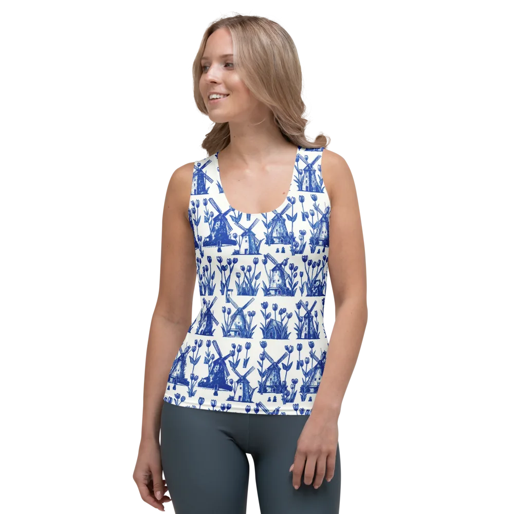 Bluebell Windmills on Women's Tank Top — Front