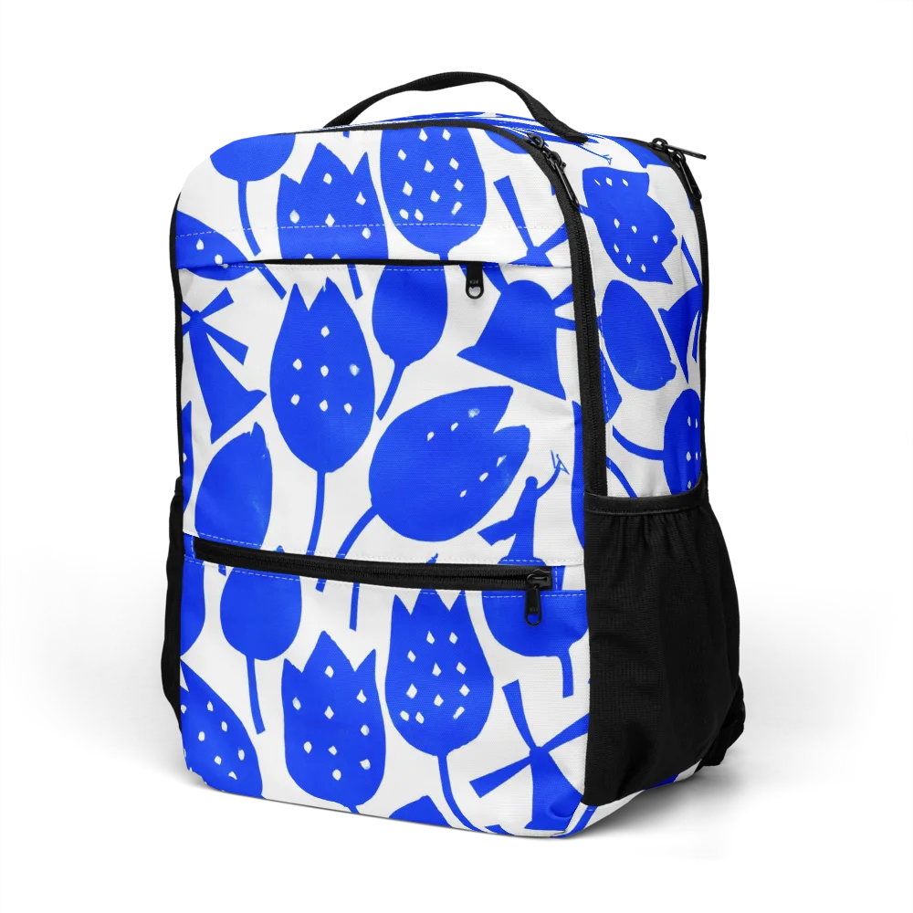 Bluebell Static on Utility Backpack — Left Front