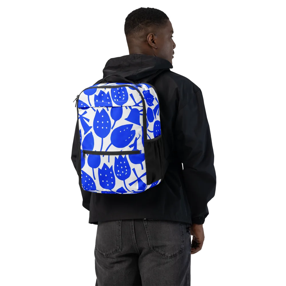 Bluebell Static on Utility Backpack — Back