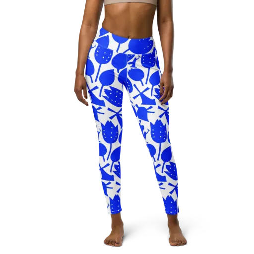 Bluebell Static on a Yoga Leggings