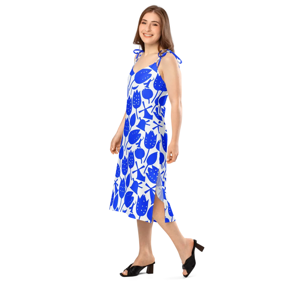 Bluebell Static on Slip Dress — Left Front