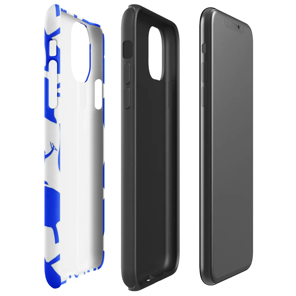 Bluebell Static on Tough Case for iPhone® — Right