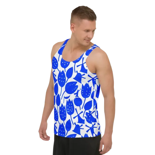 Bluebell Static on a Men's Tank Top