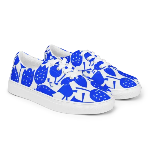 Bluebell Static on a Men's Lace-Up Canvas Shoes