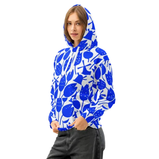 Bluebell Static on a Cotton Hoodie