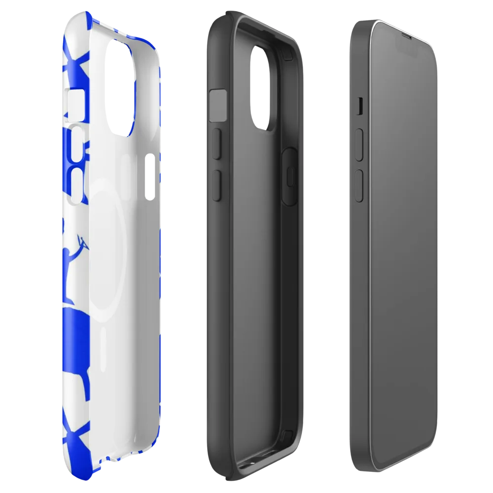 Bluebell Static on MagSafe Tough Case for iPhone® — Front