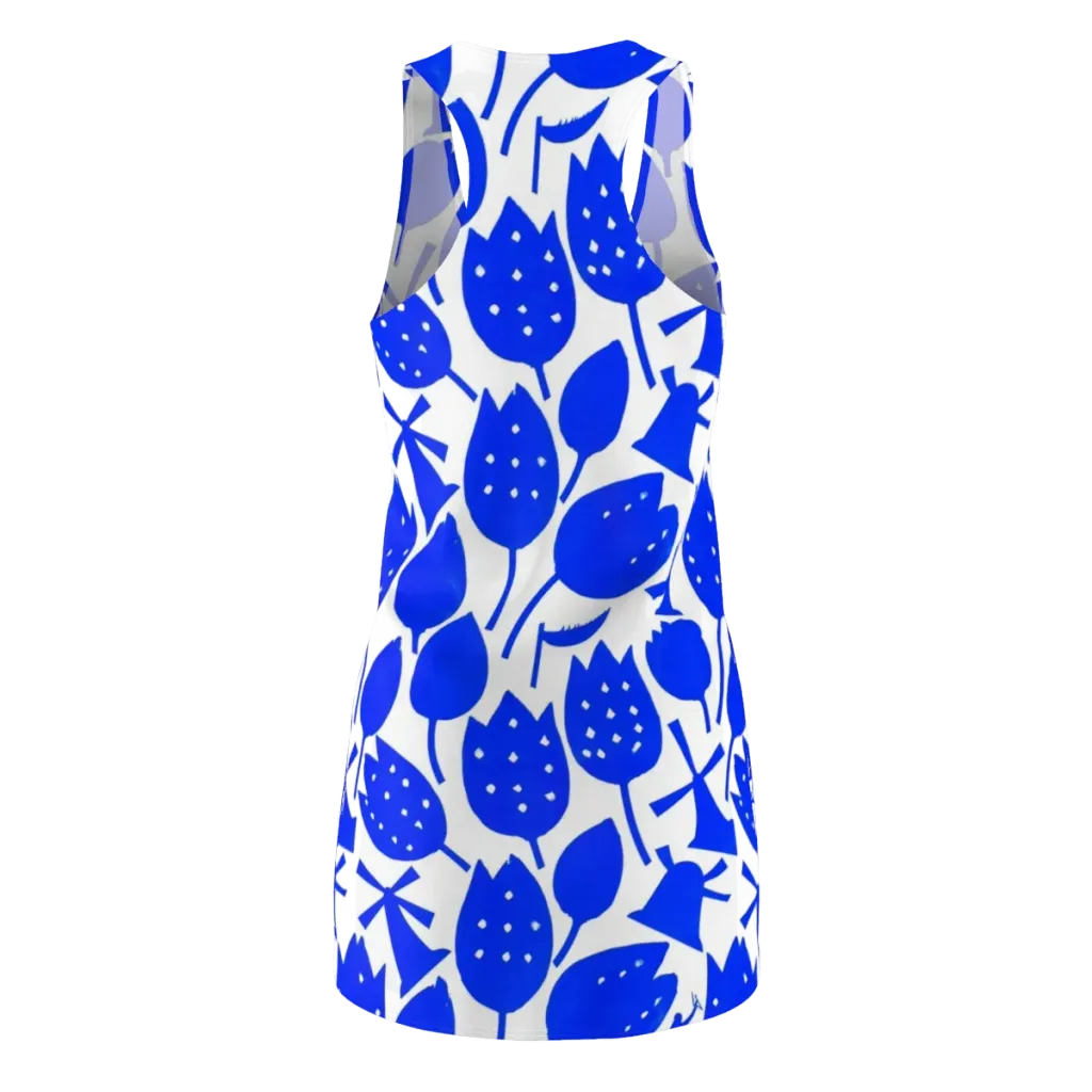 Bluebell Static on Racerback Dress — Back