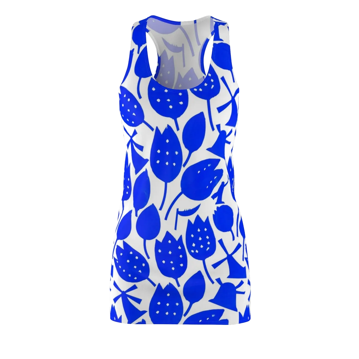 Bluebell Static on Racerback Dress — Front
