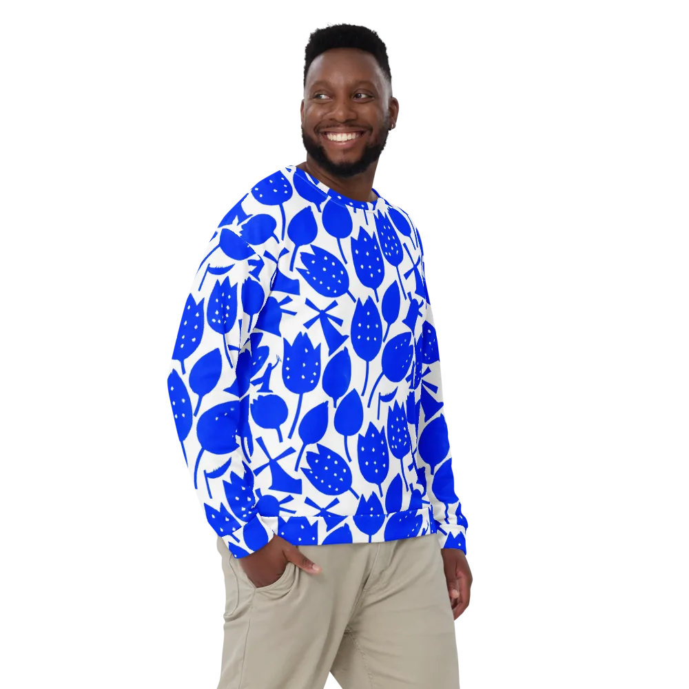 Bluebell Static on Sweatshirt — Front