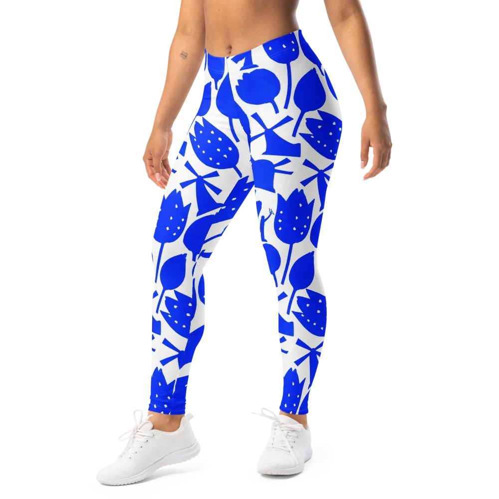 Bluebell Static on Leggings — Left Front