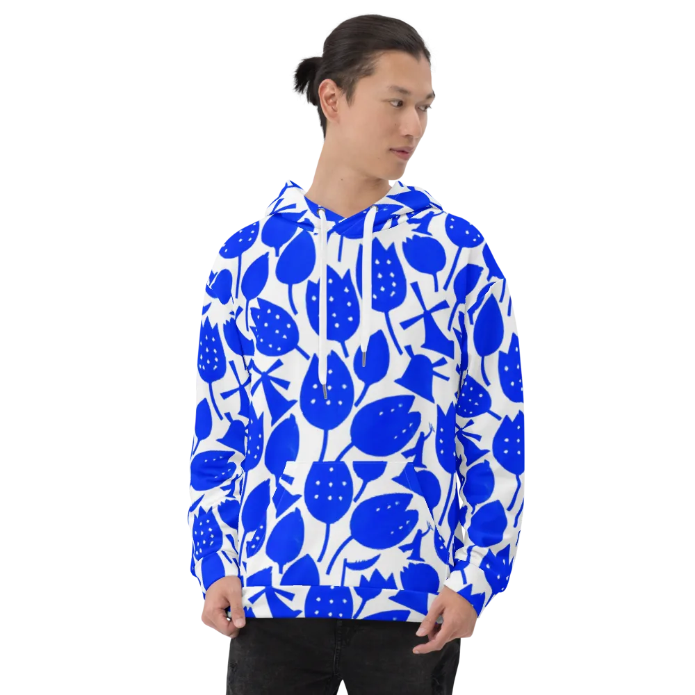 Bluebell Static on Hoodie — Front