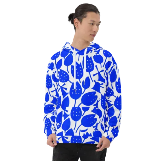 Bluebell Static on a Hoodie