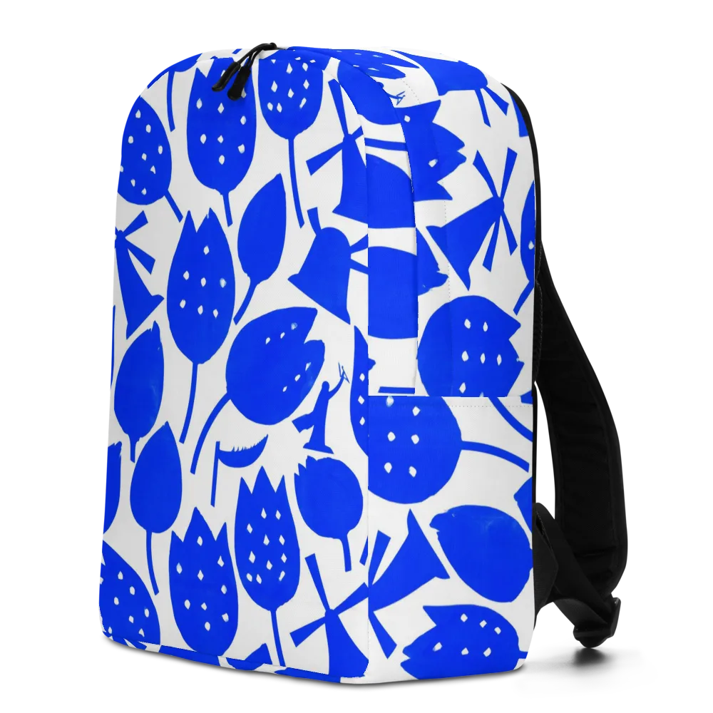 Bluebell Static on Minimalist Backpack — Left