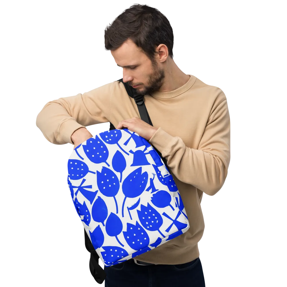 Bluebell Static on Minimalist Backpack — Front