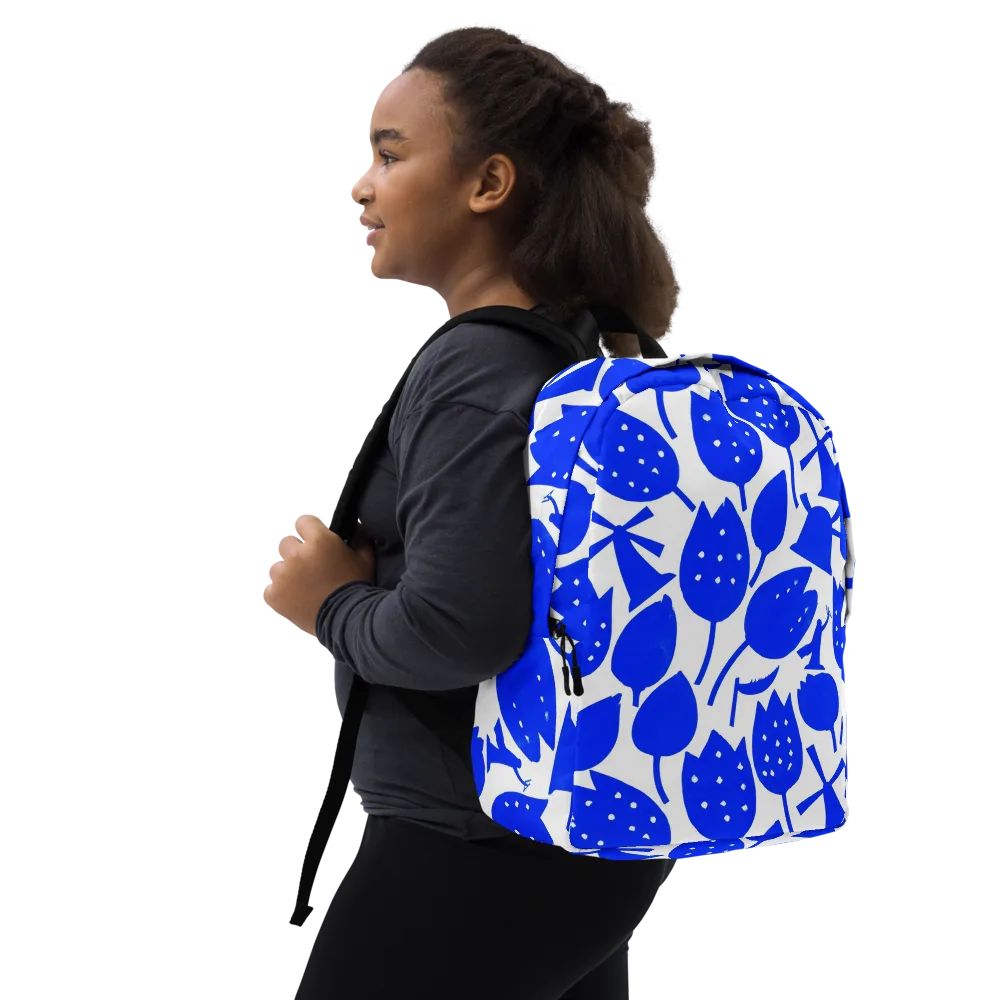 Bluebell Static on Minimalist Backpack — Right Front