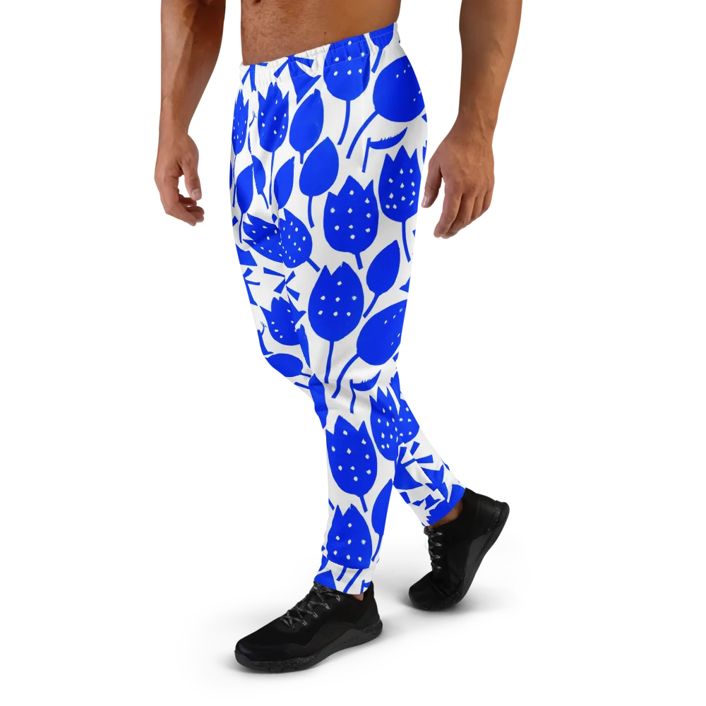 Bluebell Static on Men's Joggers — Left