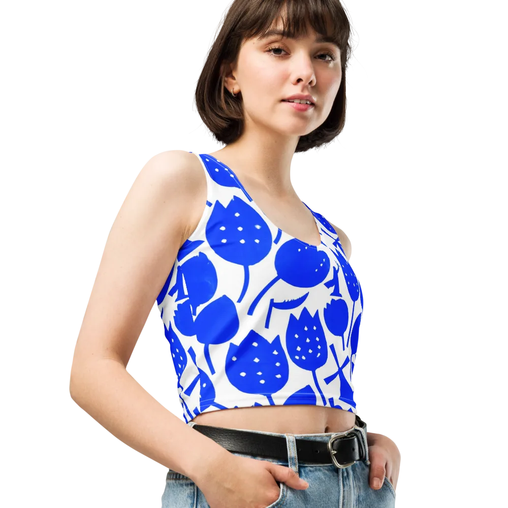 Bluebell Static on Crop Top — Right Front