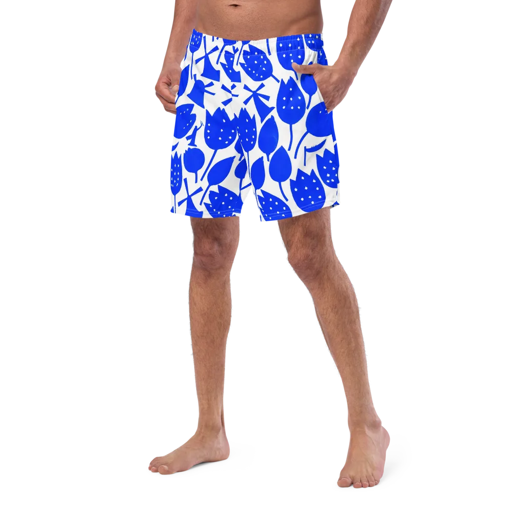 Bluebell Static on Swim Trunks — Left Front