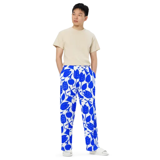 Bluebell Static on a Wide-Leg Pants