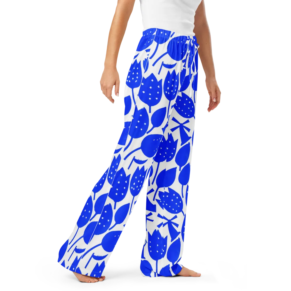 Bluebell Static on Women's Pajama Pants — Right Front